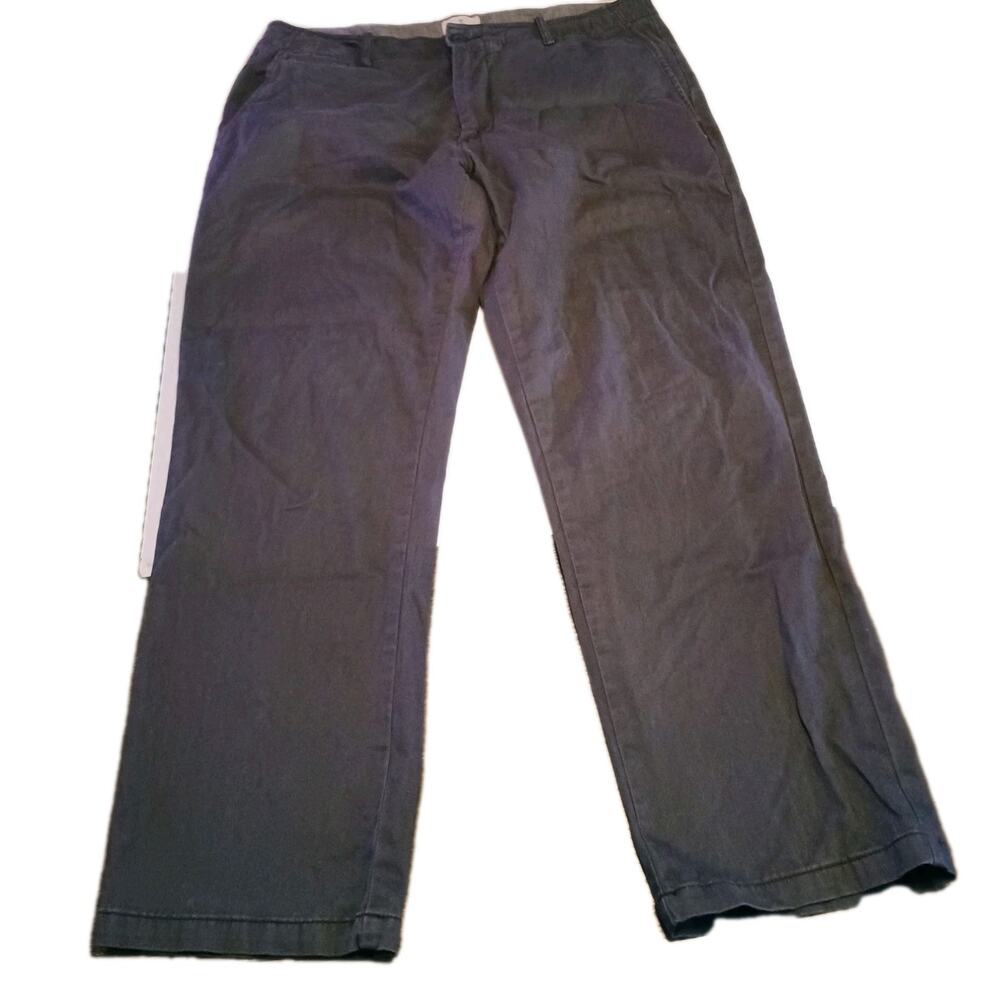 Mutual Weave Pants Size 36X30 Grey Casual Flat Front